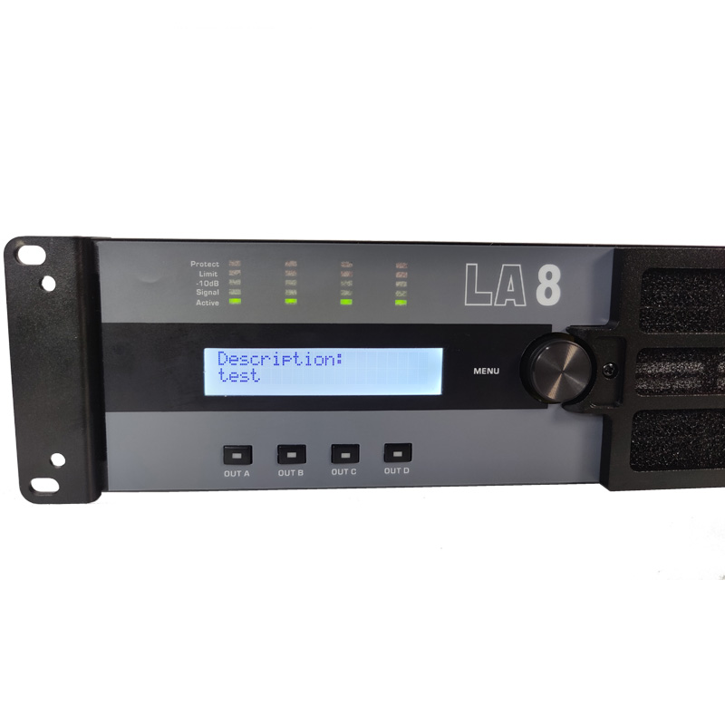 LA8 Amplificador DSP de potencia de conmutación de audio estéreo profesional