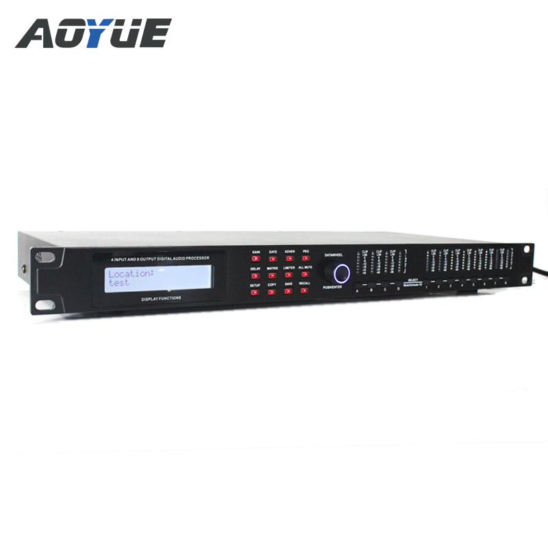 AD48 procesador de audio de sonido profesional de 4 entradas y 8 salidas