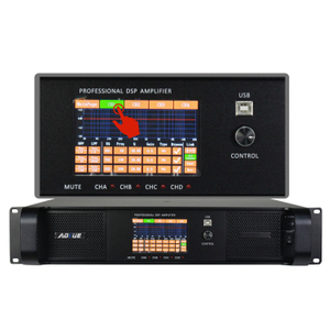 DSP6000Q Amplificador de potencia de audio profesional de 4 canales con DSP